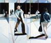 Pedestrians_2 of 5 panels_72x189 oil on canvas_1981